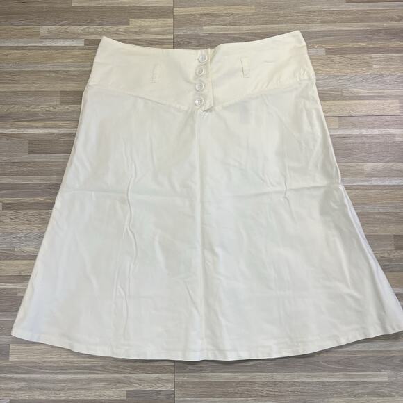 H&M Women's White Skirt Size 10 - JN302 - Picture 1 of 8